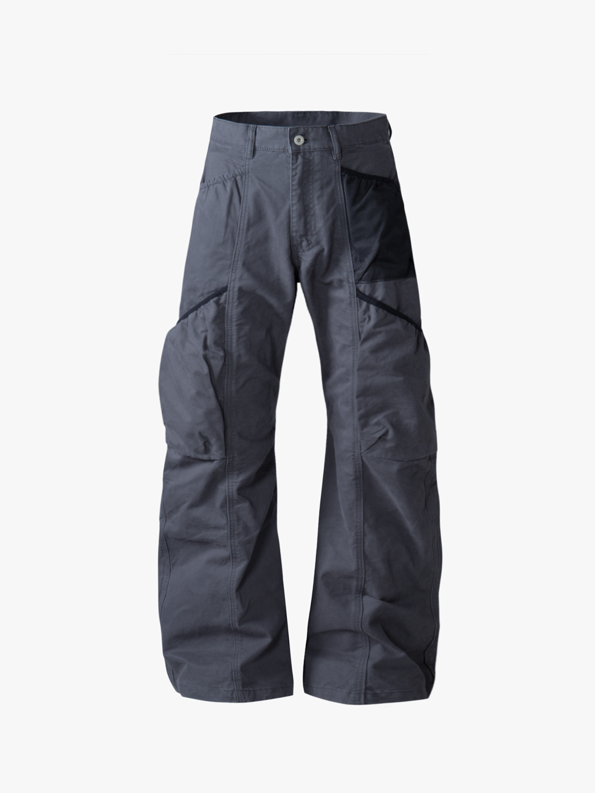 SleekLine – Herren-Cargohose mit geschwungenem Schnitt, Kreuzriemen und mehreren Taschen
