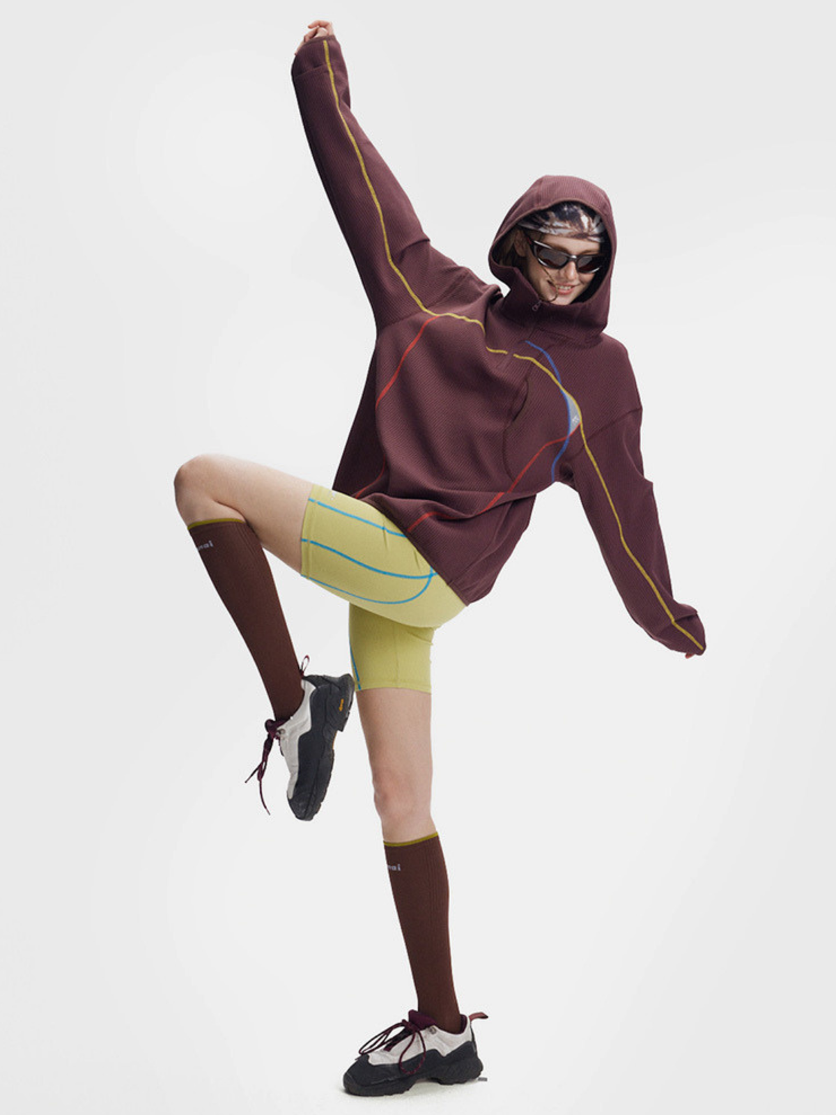 Forepeak - Damen 7A Antibakterielles schnelltrocknendes Langarmshirt mit Kapuze