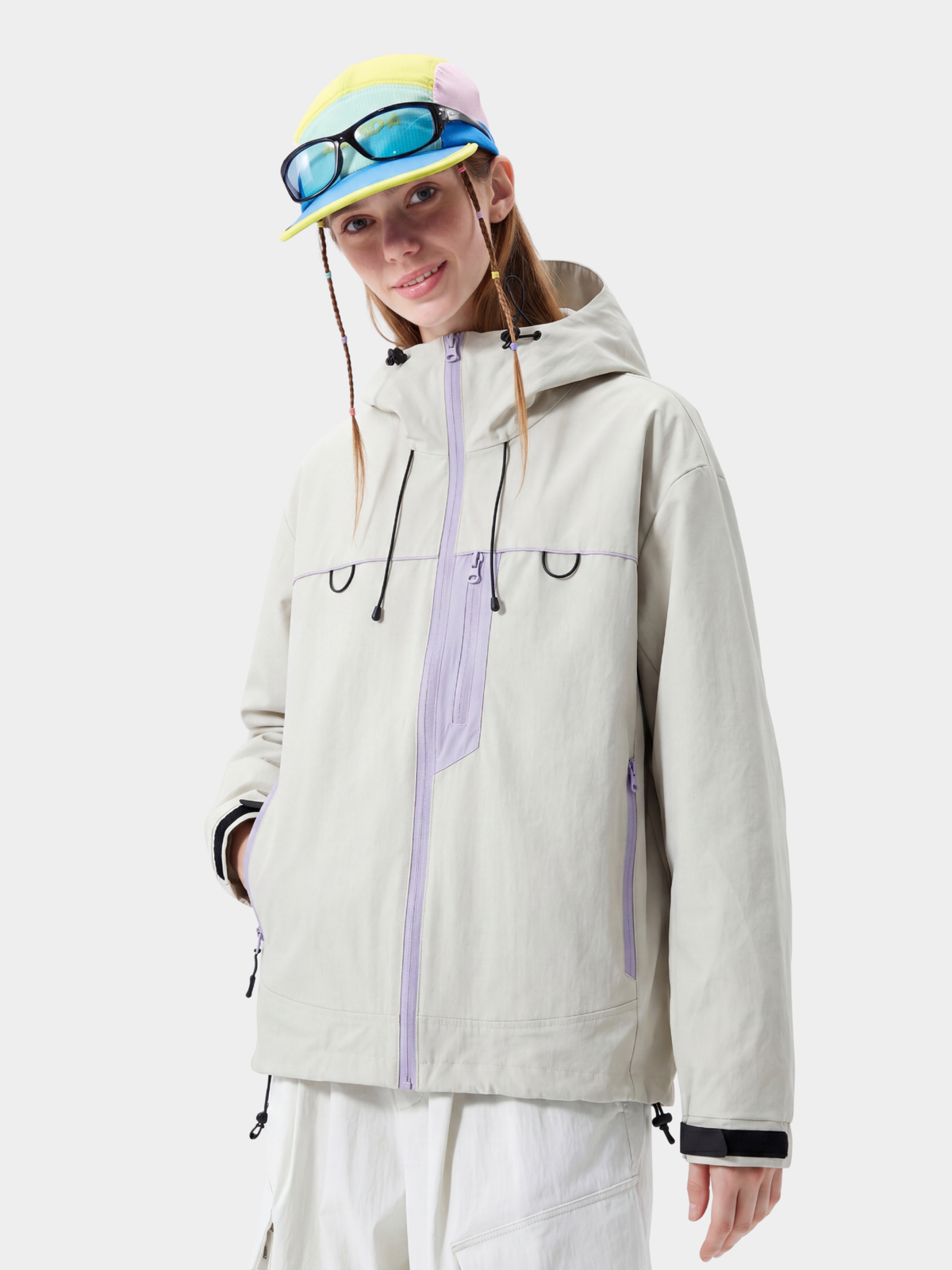 Ashgleam – Wasserabweisende, winddichte Cropped-Shell-Jacke für Damen