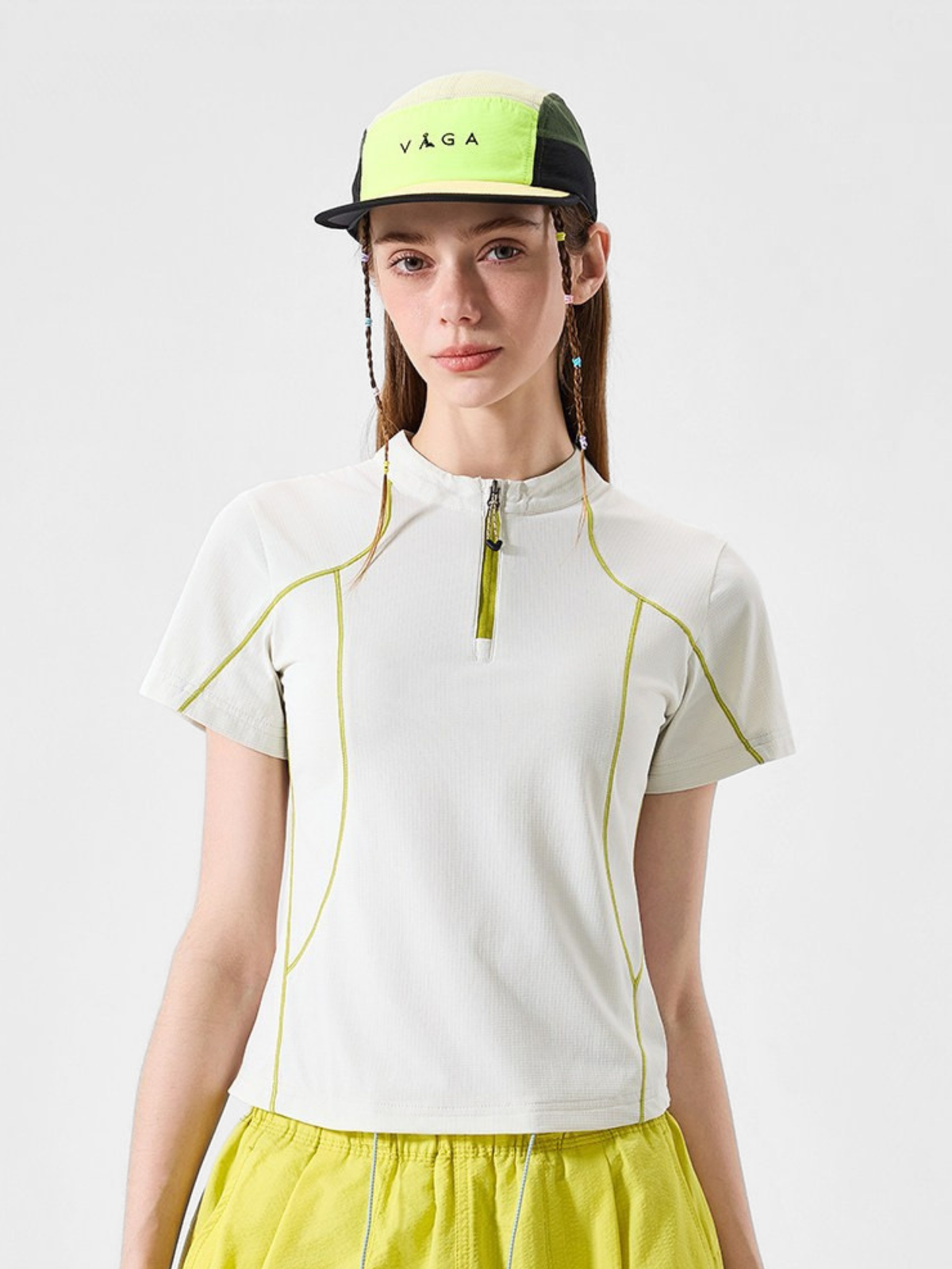 ChillChair – Schnelltrocknendes, antibakterielles Damen-Performance-Shirt mit halbem Reißverschluss