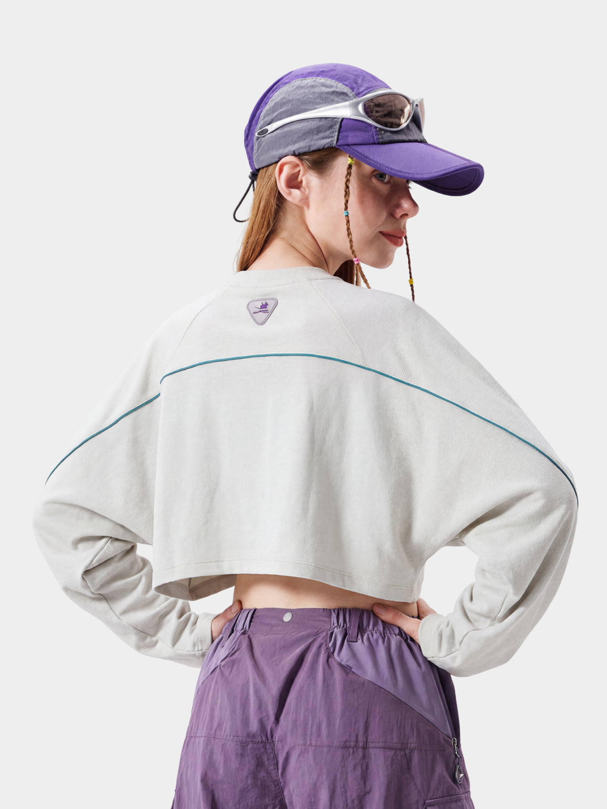 Crossland – Leichtes, atmungsaktives und schnelltrocknendes Damen-Langarmshirt in verkürzter Passform