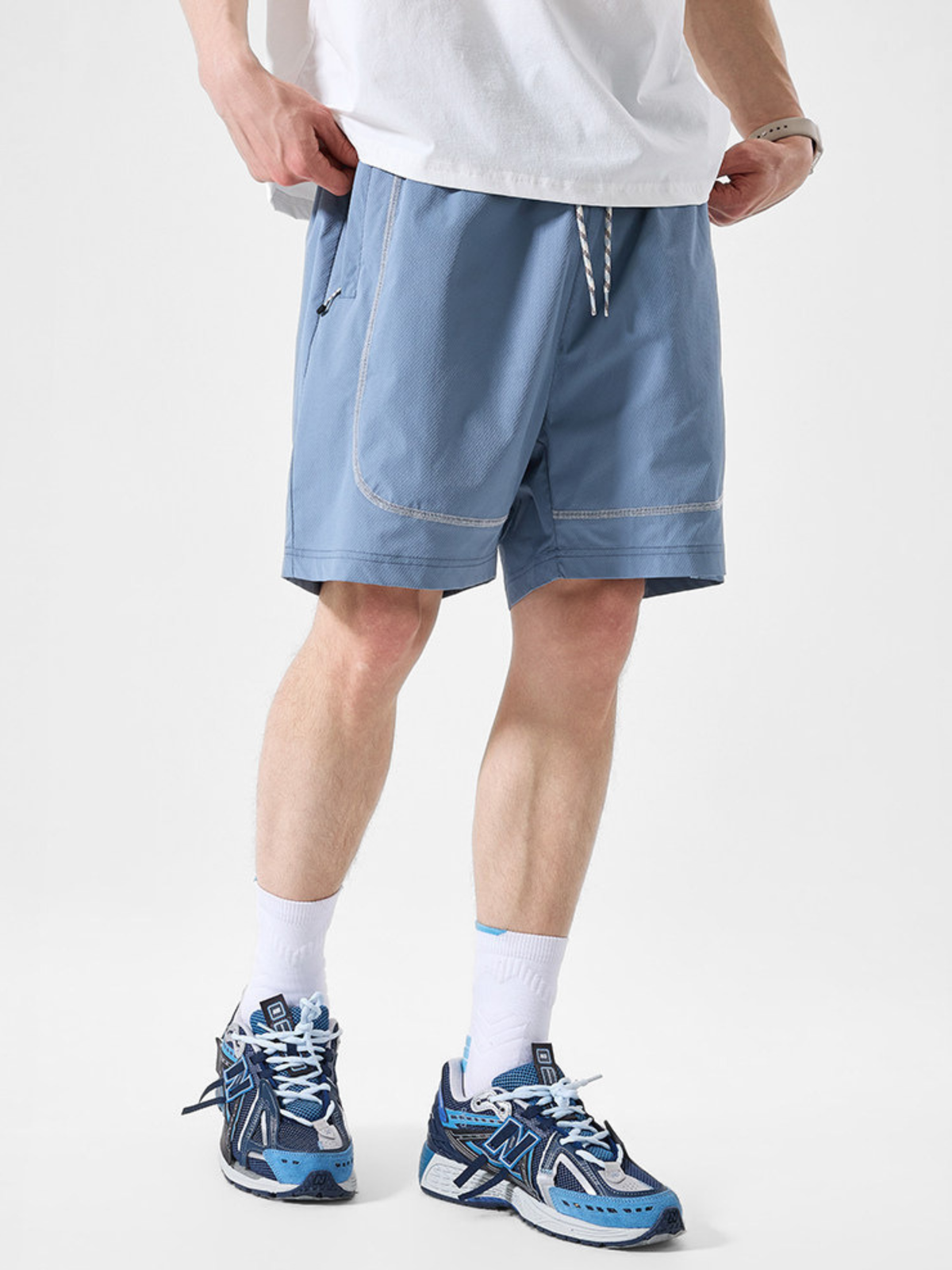 ChillClip – Wasserabweisende Unisex-Shorts mit Kontrasteinsätzen