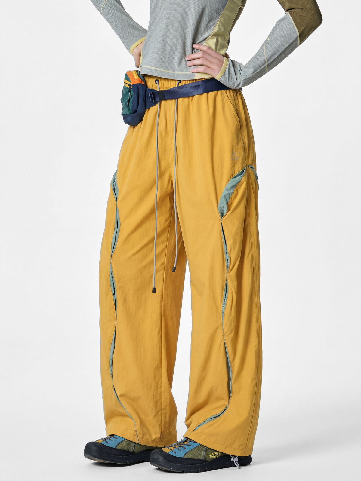 AlpineValley – UV-beständige, wasserabweisende Colorblock-Cargohose