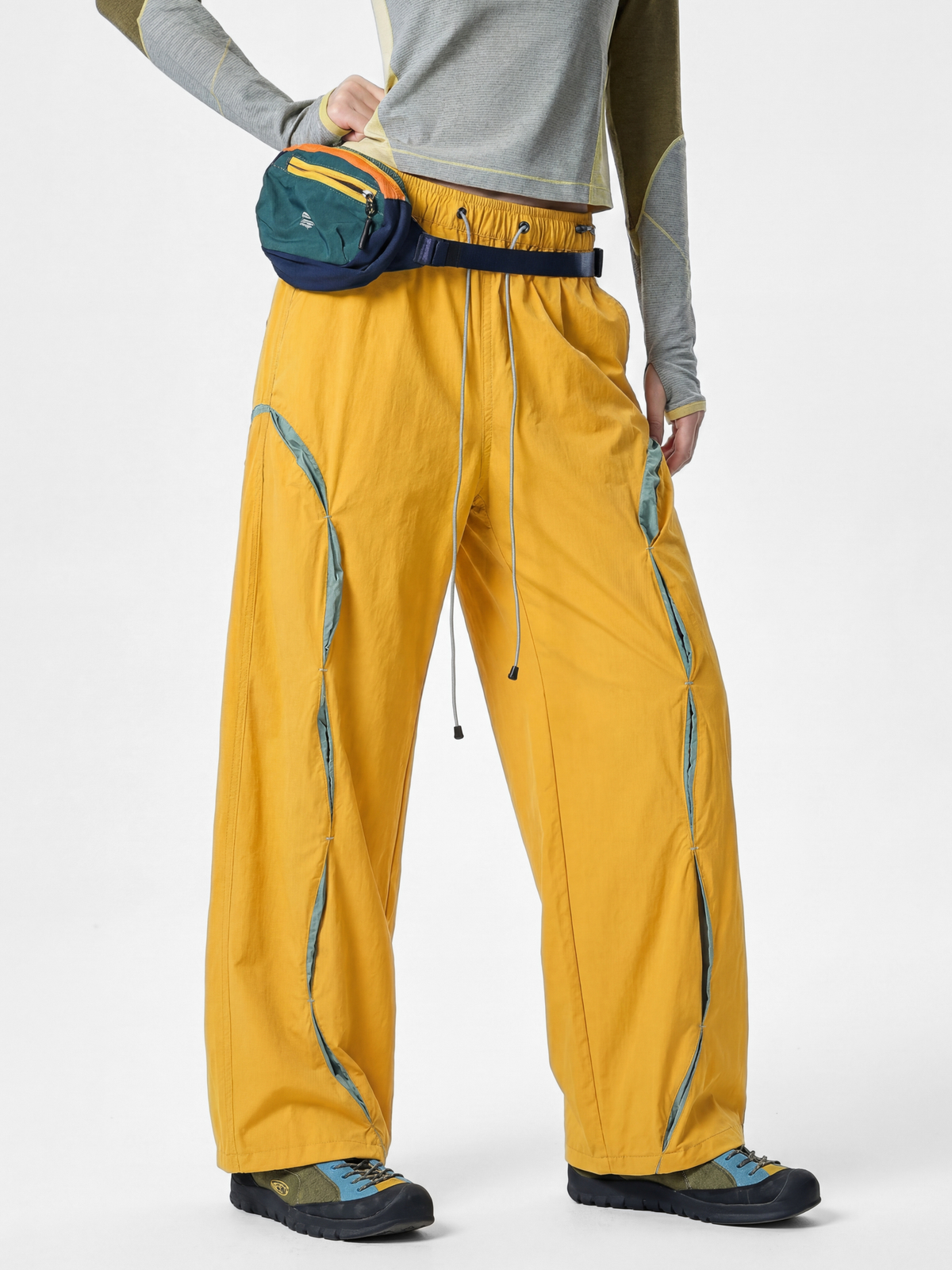 AlpineValley – UV-beständige, wasserabweisende Colorblock-Cargohose