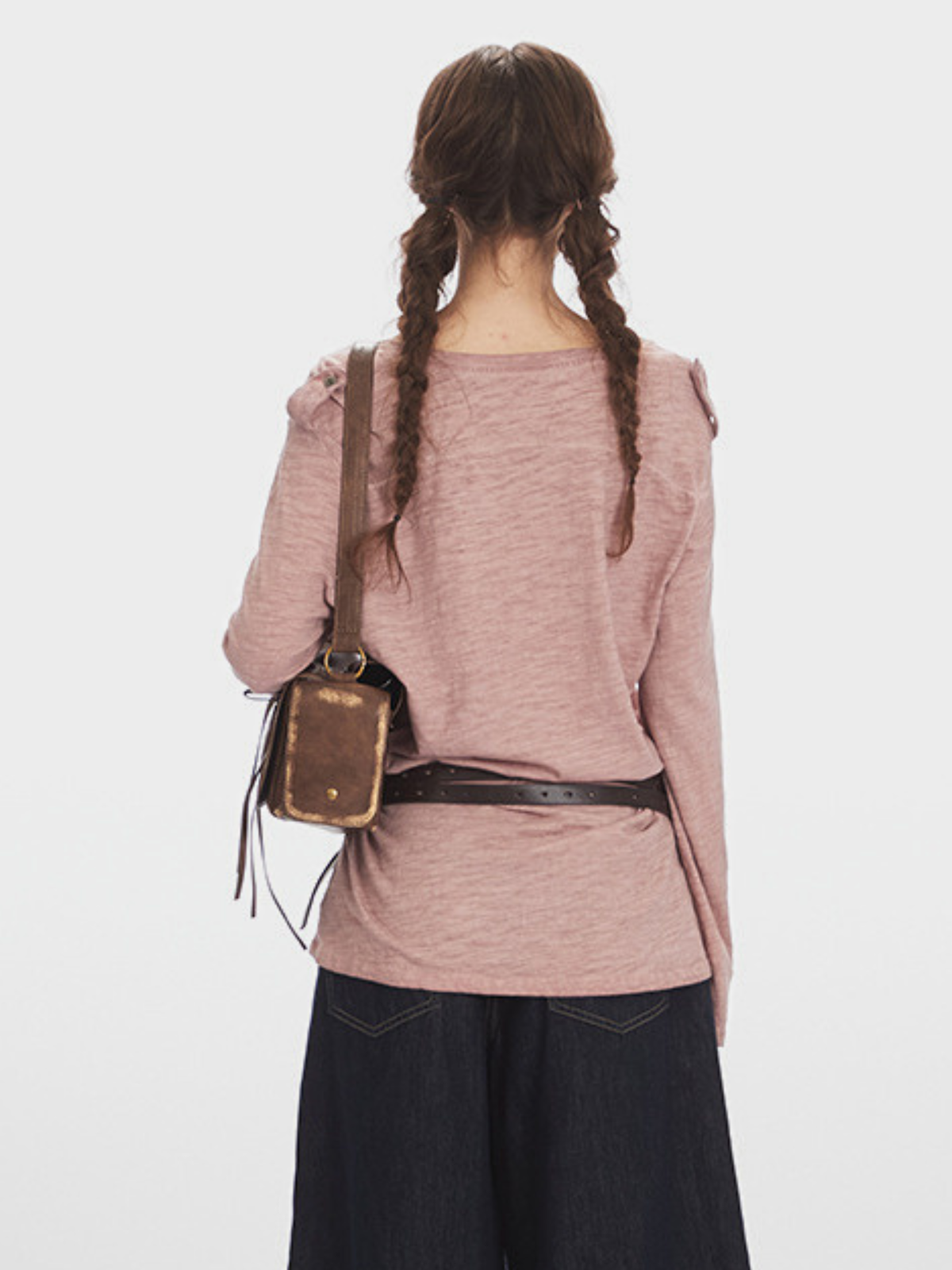 Caveridge – Damen-Langarm-T-Shirt mit V-Ausschnitt, figurbetont