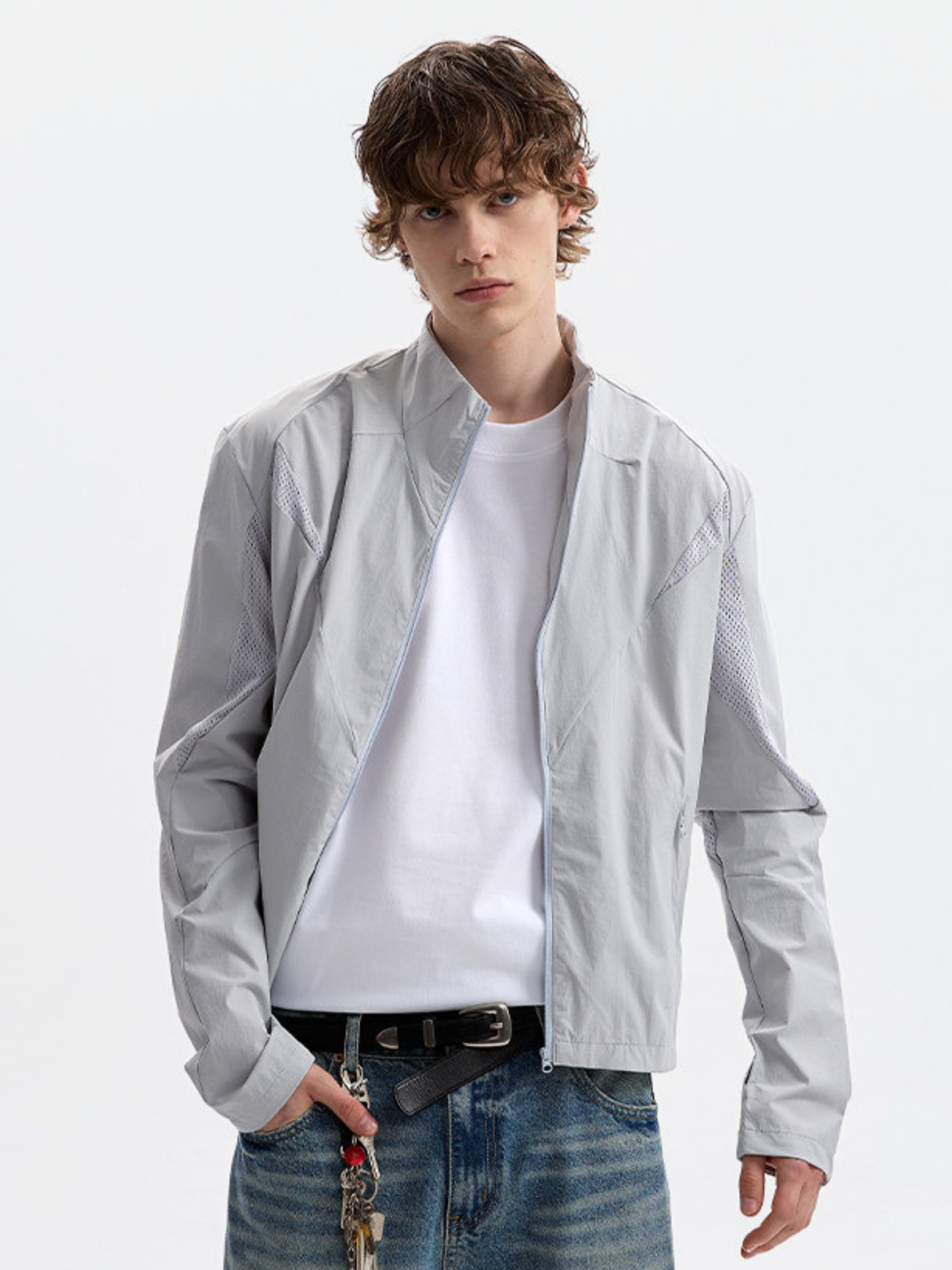 Claytrail – Atmungsaktive Herren-Sonnenschutzjacke mit Stehkragen und UPF50+ Mesh-Gewebe