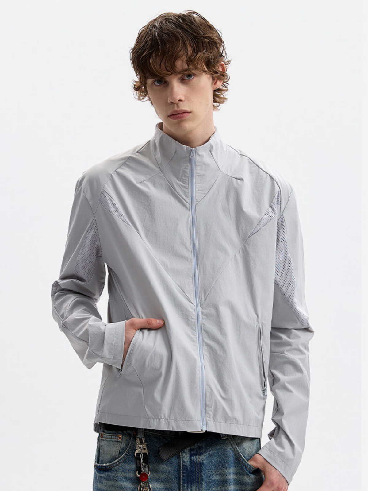 Claytrail – Atmungsaktive Herren-Sonnenschutzjacke mit Stehkragen und UPF50+ Mesh-Gewebe