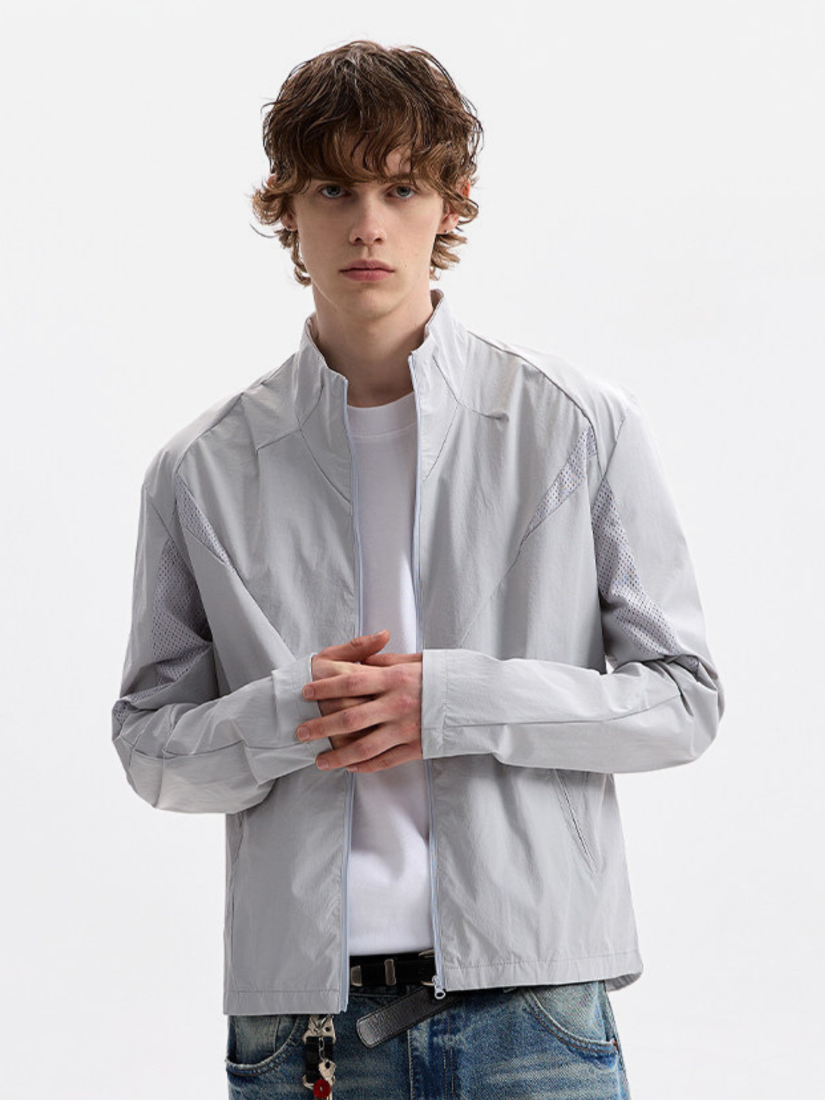 Claytrail – Atmungsaktive Herren-Sonnenschutzjacke mit Stehkragen und UPF50+ Mesh-Gewebe