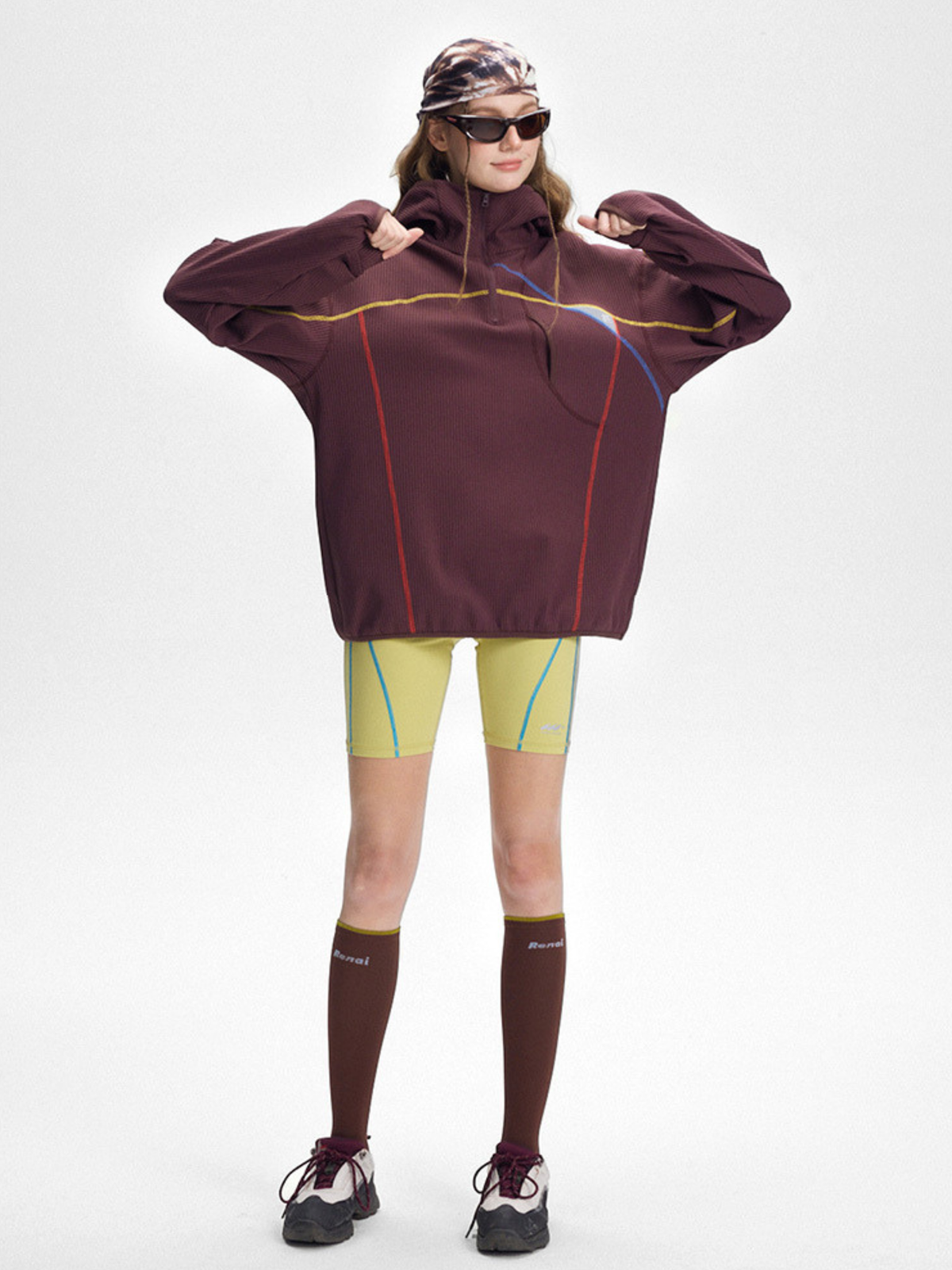 Forepeak - Damen 7A Antibakterielles schnelltrocknendes Langarmshirt mit Kapuze