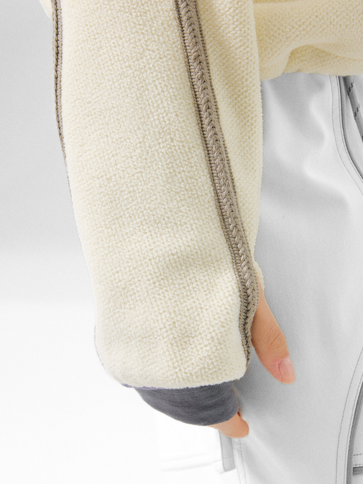 CrowPeak – Strukturierte Colorblock-Jacken mit Reißverschluss für Damen