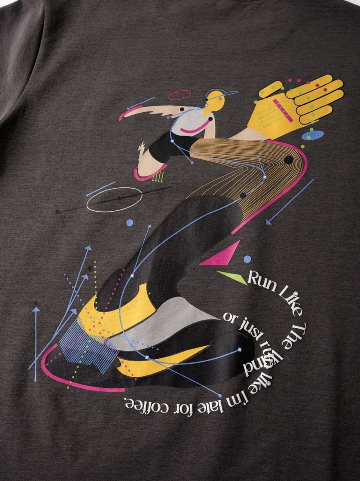 DryMove – Atmungsaktives Unisex-Sport-T-Shirt mit Grafikprint