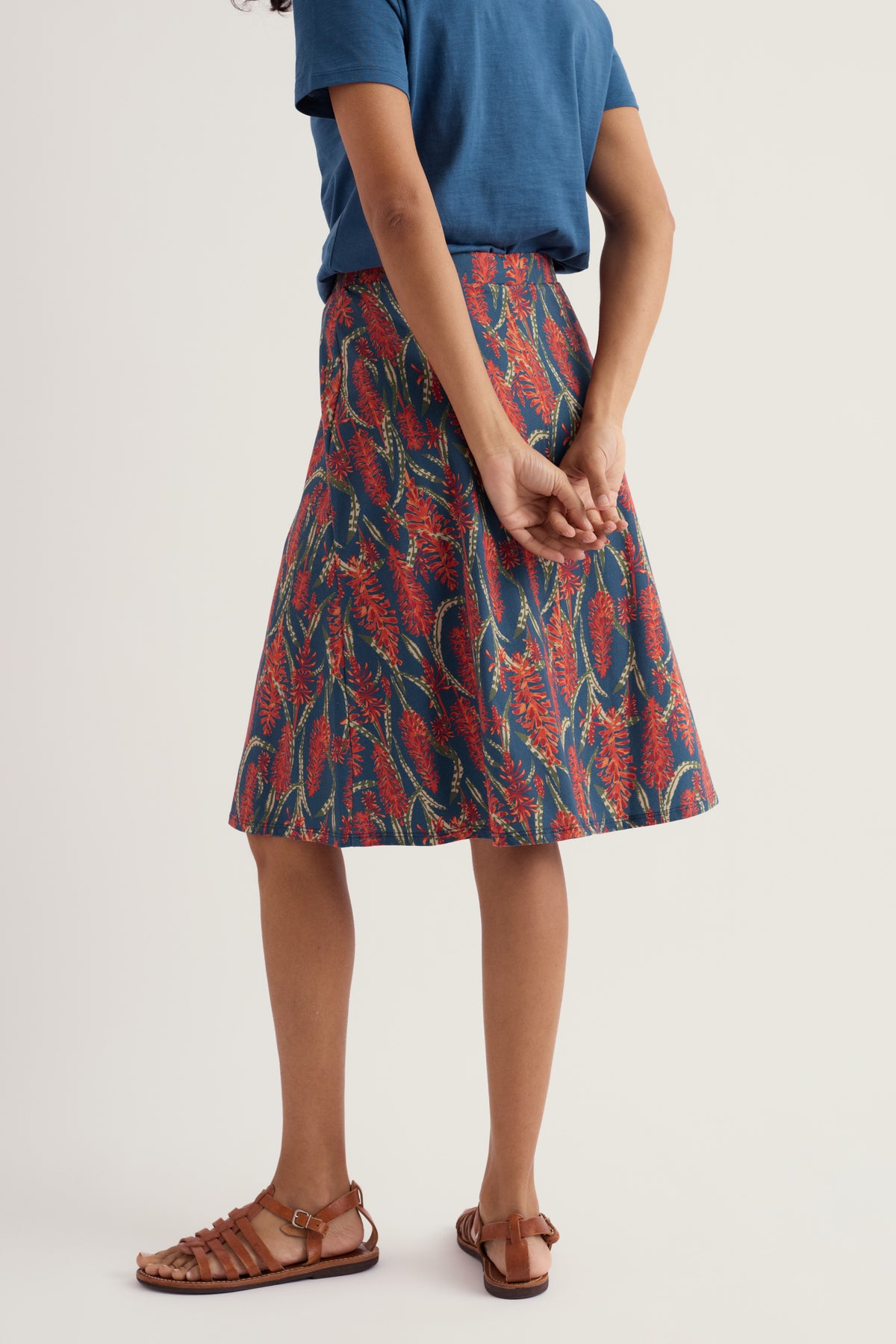 Rose A-Line Knee Length Skirt