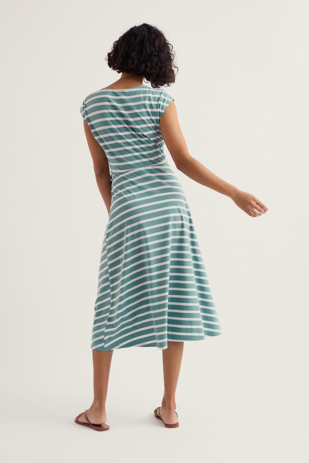 Midikleid aus Jersey mit Bindedetail