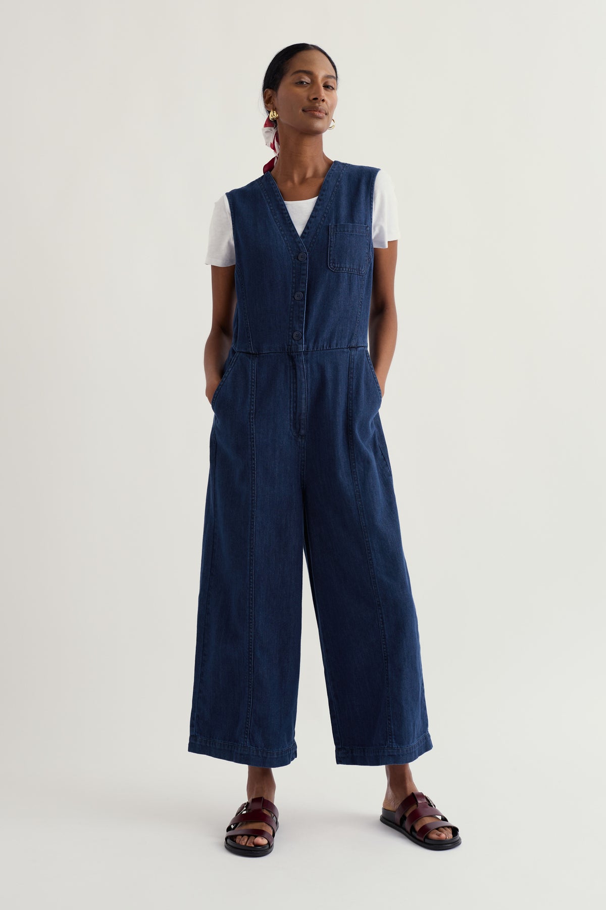 Braya Jumpsuit mit weitem Bein