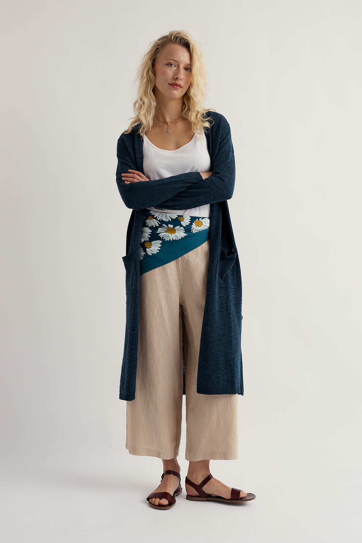 Lange Strickjacke "Apple Rose"