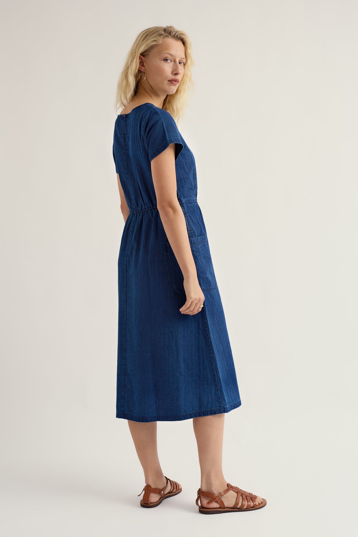 Haneth Midi-Jeanskleid
