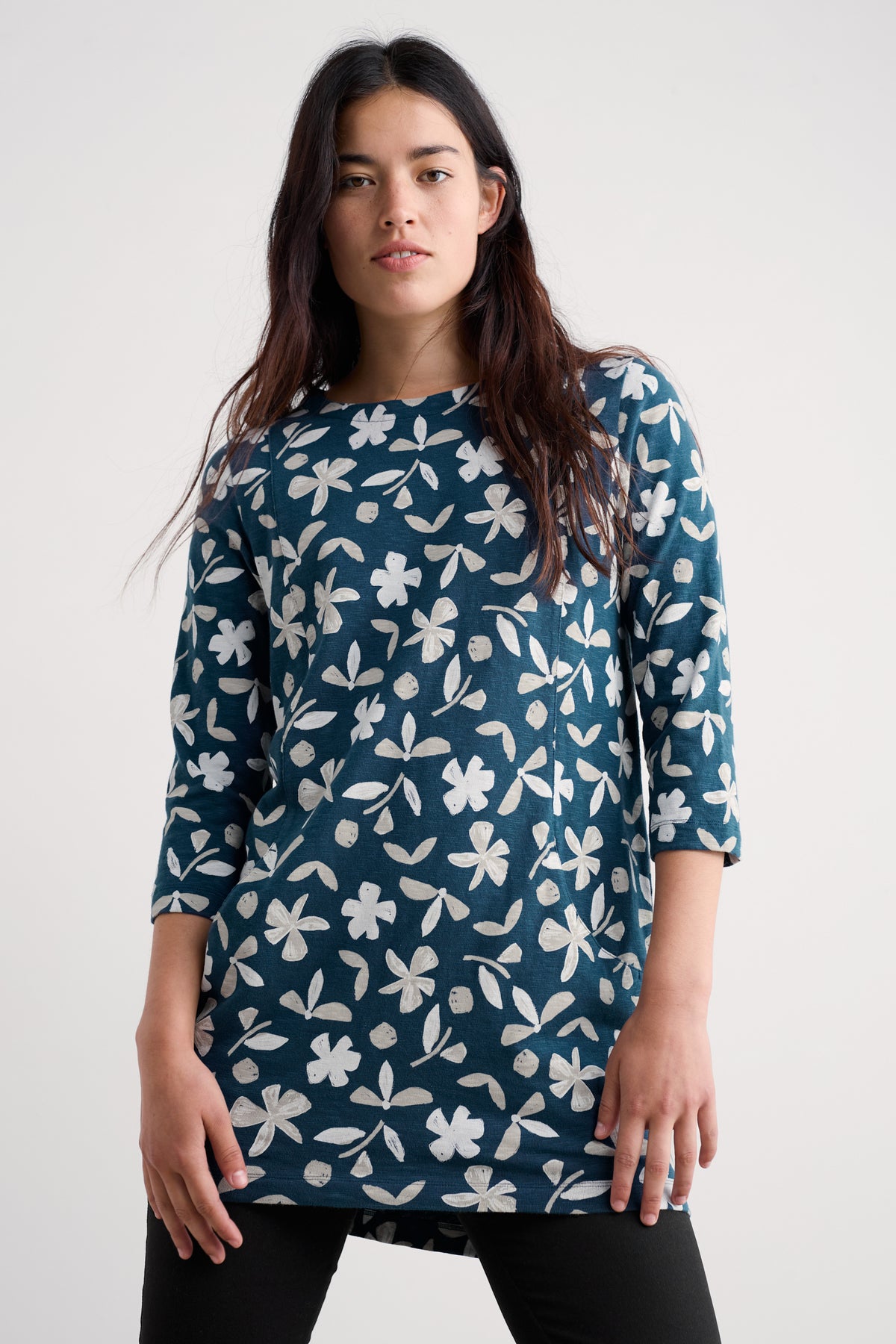 Shore-Foraging-Tunika aus GOTS-zertifiziertem Bio-Baumwolljersey