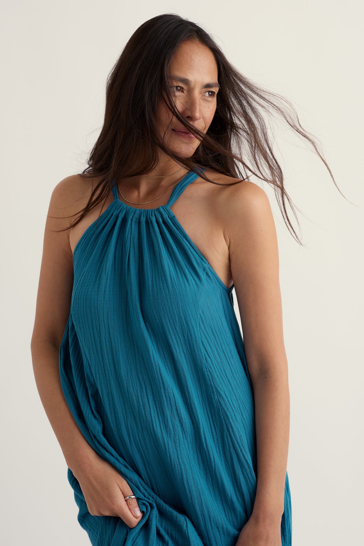 Belowda Dress in GOTS Organic Cotton Double Gauze