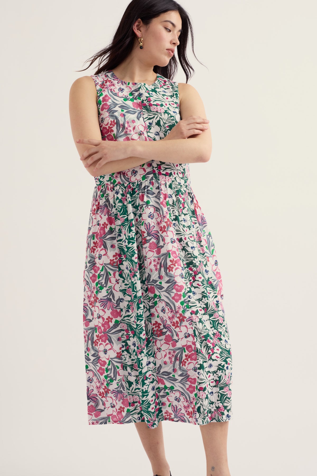 Ärmelloses Tellerkleid